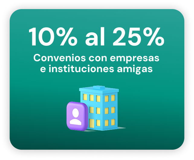 Descuento empresas e instituciones amigas Universidad Siglo 21