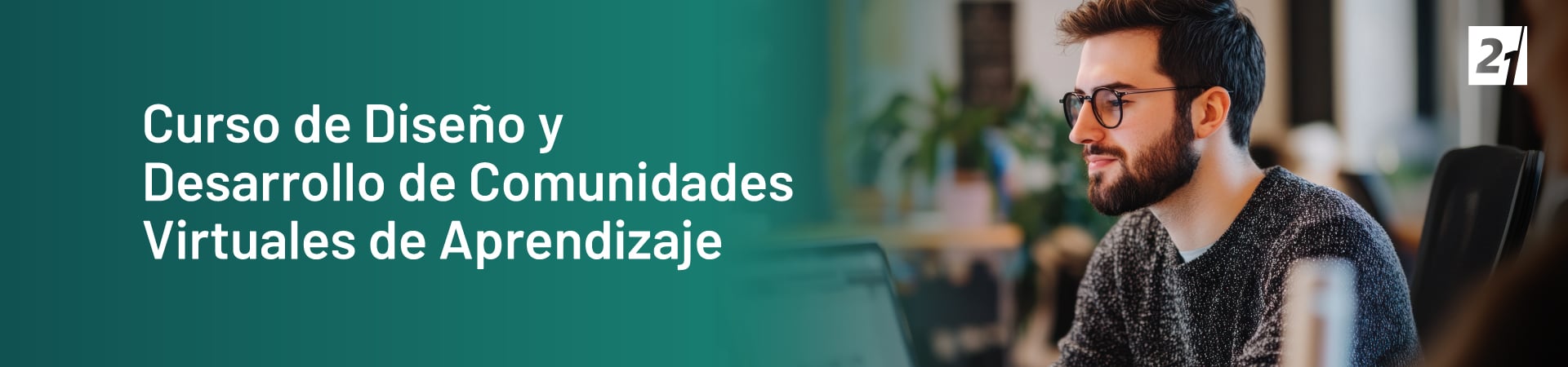 Header Desktop Curso de Diseño y Desarrollo de Comunidades Virtuales de Aprendizaje