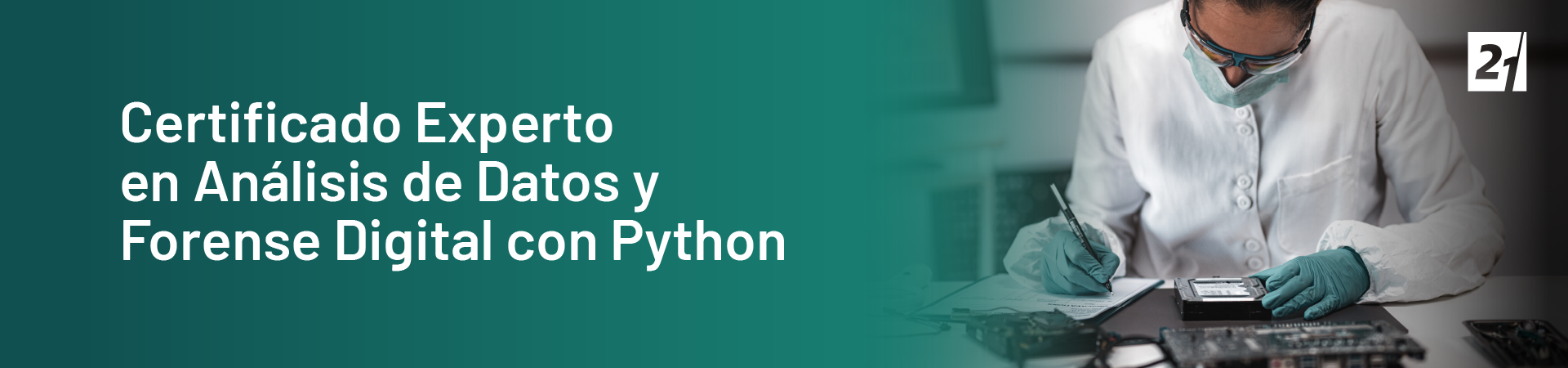 Header Certificado Experto en Análisis de Datos y Forense Digital con Python