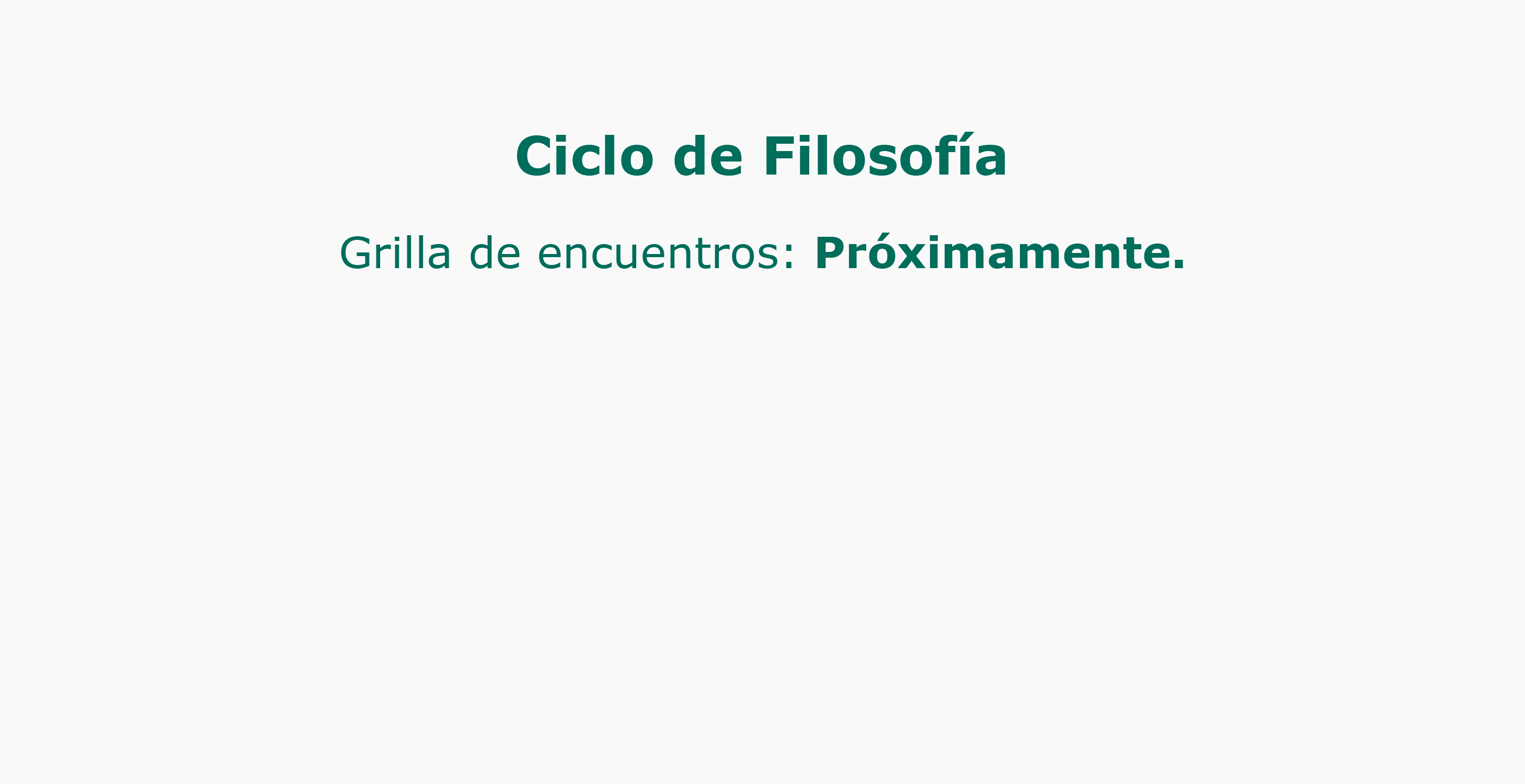 ciclo de filosofia